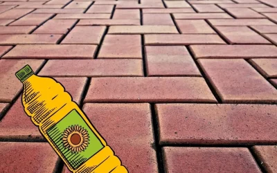 Impregnation of paving stones with edible oil and other Myths